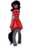 Size: 800x1000 | Tagged: safe, artist:deer-daniel, oc, oc only, oc:annie, satyr, clothes, dress, offspring, parent:king sombra, parent:queen umbra, simple background, solo, transparent background