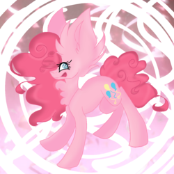 Size: 1000x1000 | Tagged: safe, artist:stardrawthepony, pinkie pie, earth pony, pony, g4, female, impossibly large ears, neck fluff, solo