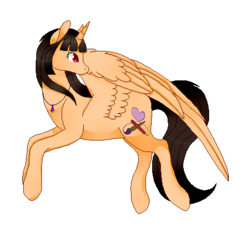 Size: 483x457 | Tagged: safe, artist:princess-of-the-nigh, oc, oc only, oc:spring beauty, alicorn, pony, alicorn oc, female, simple background, solo, transparent background