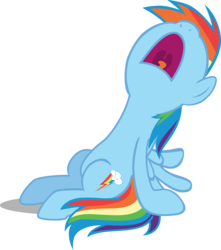 Size: 3540x4000 | Tagged: safe, artist:hendro107, rainbow dash, pegasus, pony, g4, parental glideance, .svg available, female, majestic as fuck, mare, nose in the air, open mouth, simple background, sleeping, sleeping while sitting, snoring, solo, transparent background, uvula, vector