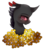 Size: 683x780 | Tagged: safe, artist:alithecat1989, oc, oc only, oc:rummy, changeling, bust, flower, portrait, red changeling, simple background, solo, transparent background