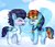 Size: 1024x890 | Tagged: safe, artist:northlights8, rainbow dash, soarin', pony, g4, my little pony: friendship is magic, parental glideance, colt, colt soarin', female, filly, filly rainbow dash, male, ship:soarindash, shipping, straight, younger