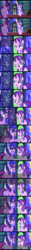 Size: 960x7860 | Tagged: safe, edit, edited screencap, screencap, starlight glimmer, twilight sparkle, alicorn, pony, every little thing she does, g4, book, bookshelf, crystal, dialogue, door, friendship, high res, library, screencap comic, table, talking, text, twilight sparkle (alicorn), twilight's castle