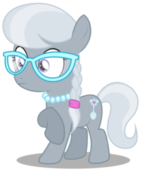 Size: 2493x3000 | Tagged: safe, artist:brony-works, silver spoon, earth pony, pony, g4, female, high res, simple background, solo, transparent background, vector