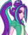 Size: 995x1211 | Tagged: safe, artist:kitana762, artist:wubcakeva, edit, aria blaze, equestria girls, g4, my little pony equestria girls: rainbow rocks, clothes, collaboration, eyeshadow, female, lidded eyes, looking back, makeup, simple background, solo, white background