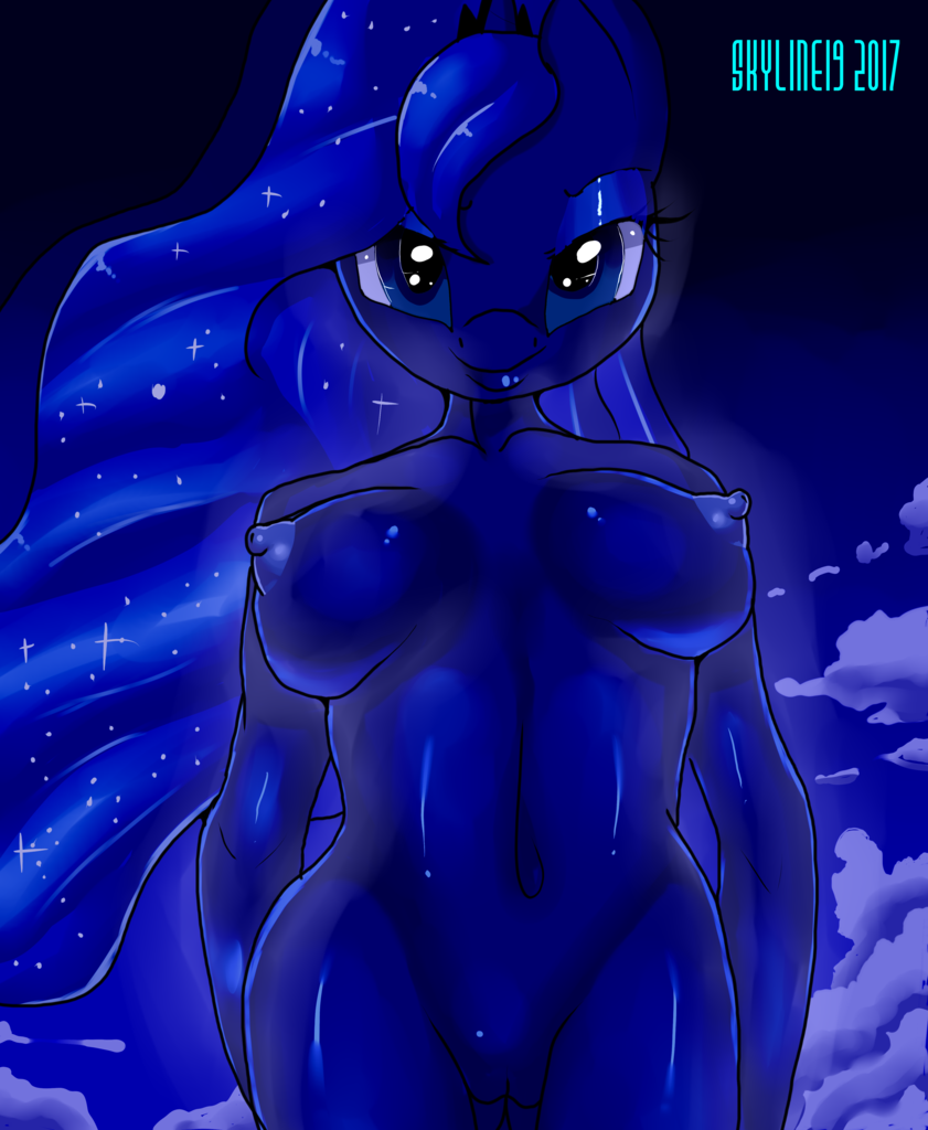 Explicit Artist Skyart Princess Luna Alicorn Anthro