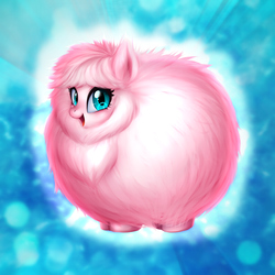 Size: 4000x4000 | Tagged: safe, artist:conniethecasanova, artist:haruzo, oc, oc only, oc:fluffle puff, pony, abstract background, absurd resolution, looking at you, smiling, solo