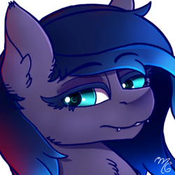 Size: 700x700 | Tagged: safe, artist:midnightsix3, oc, oc only, oc:nyreen eventide, pony, bust, looking at you, solo