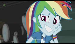 Size: 1024x600 | Tagged: safe, screencap, rainbow dash, equestria girls, equestria girls specials, g4, my little pony equestria girls: movie magic, female, geode of super speed, magical geodes, solo, teletoon