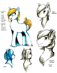 Size: 3125x4012 | Tagged: safe, artist:dreamingnoctis, oc, oc only, oc:snu, earth pony, pony, high res, reference sheet, simple background, sketch, sketch dump, smiling, solo, tongue out, traditional art