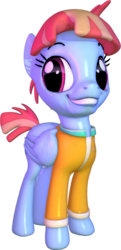 Size: 850x1755 | Tagged: safe, artist:fillerartist, windy whistles, pony, g4, 3d, blender, female, render, simple background, solo, standing, transparent background