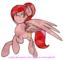 Size: 1000x950 | Tagged: safe, artist:yogfan, crystal pegasus, crystal pony, pony, female, nabooru, ponified, simple background, solo, the legend of zelda, transparent background