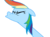 Size: 2732x2048 | Tagged: safe, artist:prismaticstars, rainbow dash, pony, g4, my little pony: friendship is magic, too many pinkie pies, female, high res, rainbow dash is best facemaker, simple background, sneezing, solo, transparent background, vector