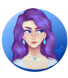 Size: 2200x2500 | Tagged: safe, artist:lerathescarletfox, rarity, human, g4, beautiful, bust, clothes, ear piercing, earring, female, high res, humanized, jewelry, necklace, piercing, simple background, solo, white background
