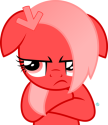 Size: 2000x2317 | Tagged: safe, artist:arifproject, oc, oc only, oc:downvote, earth pony, pony, derpibooru, g4, angry, derpibooru ponified, ears back, high res, meta, ponified, simple background, solo, transparent background, vector