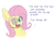 Size: 1280x914 | Tagged: safe, artist:heir-of-rick, fluttershy, pegasus, pony, g4, colored sketch, cupcake, dialogue, female, food, open mouth, pinkie promise, simple background, solo, white background