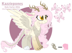 Size: 1024x752 | Tagged: safe, artist:kazziepones, oc, oc only, oc:resonance, draconequus, hybrid, female, interspecies offspring, offspring, parent:discord, parent:fluttershy, parents:discoshy, reference sheet, simple background, solo, transparent background