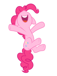 Size: 2048x2732 | Tagged: safe, artist:prismaticstars, pinkie pie, pony, g4, not asking for trouble, female, happy, high res, simple background, solo, transparent background, vector