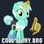 Size: 1000x1000 | Tagged: safe, artist:cheezedoodle96, derpibooru exclusive, lyra heartstrings, pony, unicorn, g4, alternate hairstyle, caption, clothes, cool story bro, female, glowing horn, hand, horn, leg warmers, looking at you, magic, magic hands, mare, meme, reaction image, shirt, simple background, smiling, solo, spandex, thumbs up, workout outfit
