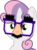 Size: 5296x7102 | Tagged: safe, artist:pink1ejack, sweetie belle, pony, unicorn, g4, hard to say anything, absurd resolution, disguise, female, filly, glasses, groucho mask, simple background, solo, transparent background, vector