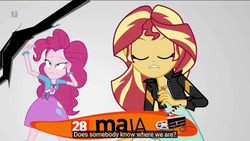 Size: 1920x1080 | Tagged: safe, screencap, pinkie pie, sunset shimmer, equestria girls, equestria girls specials, g4, mirror magic, geode of empathy, geode of sugar bombs, magical geodes, polish, subtitles