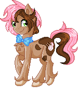 Size: 160x179 | Tagged: safe, artist:sketchyhowl, oc, oc only, oc:cocoa truffle, earth pony, pony, animated, female, gif, mare, pixel art, simple background, solo, transparent background