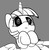 Size: 1280x1307 | Tagged: safe, artist:pabbley, twilight sparkle, alicorn, pony, g4, 30 minute art challenge, cute, female, gray background, hooves to the chest, mare, monochrome, on back, pabbley is trying to murder us, simple background, solo, starry eyes, twiabetes, twilight sparkle (alicorn), wingding eyes