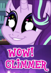 Size: 300x431 | Tagged: safe, starlight glimmer, pony, unicorn, equestria girls, equestria girls specials, g4, my little pony equestria girls: mirror magic, caption, cute, expand dong, exploitable meme, faic, female, glimmie, grin, happy, heart eyes, image macro, meme, smiling, solo, starry eyes, wingding eyes, wow! glimmer