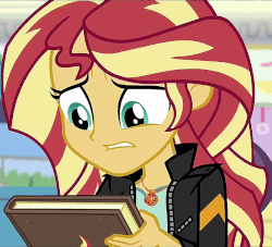Size: 832x756 | Tagged: safe, screencap, sunset shimmer, equestria girls, equestria girls specials, g4, my little pony equestria girls: mirror magic, animated, cropped, eye shimmer, female, geode of empathy, gif, magical geodes, perfect loop, solo