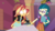 Size: 1600x900 | Tagged: safe, screencap, juniper montage, sunset shimmer, equestria girls, equestria girls specials, g4, my little pony equestria girls: mirror magic, element of empathy, empathy, geode of empathy, glowing eyes, magical geodes, mirror, sunset sees things, teletoon, white eyes