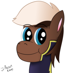 Size: 1024x1024 | Tagged: safe, artist:aarondrawsarts, oc, oc only, oc:blitz, earth pony, pony, bust, clothes, commission, costume, shadowbolts, shadowbolts costume, simple background, solo, transparent background