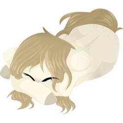 Size: 2048x2048 | Tagged: safe, artist:cinnamontee, oc, oc only, earth pony, pony, crying, female, floppy ears, high res, mare, prone, sad, simple background, solo, transparent background