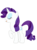 Size: 2048x2732 | Tagged: safe, artist:prismaticstars, rarity, pony, g4, eyes closed, female, high res, raised hoof, simple background, solo, transparent background, vector