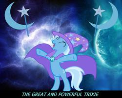 Size: 1234x998 | Tagged: safe, artist:memorible, trixie, pony, unicorn, g4, female, mare, rearing, solo, wallpaper