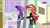 Size: 1920x1080 | Tagged: safe, screencap, starlight glimmer, sunset shimmer, equestria girls, equestria girls specials, g4, my little pony equestria girls: mirror magic, bag, beanie, clothes, food, hat, ice cream, messy eating, phone, teletoon, that human sure does love ice cream, that pony sure does love ice cream, watch