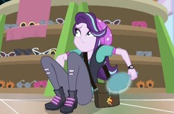 Size: 746x490 | Tagged: safe, screencap, starlight glimmer, equestria girls, equestria girls specials, g4, my little pony equestria girls: mirror magic, female, mirror, solo