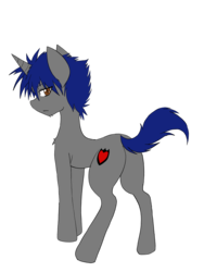 Size: 3024x4032 | Tagged: safe, artist:steelsoul, oc, oc only, oc:strong defence, pony, butt, high res, looking back, male, plot, simple background, solo, stallion, transparent background