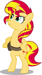 Size: 1008x1800 | Tagged: safe, artist:seahawk270, sunset shimmer, pony, unicorn, equestria girls, equestria girls specials, g4, my little pony equestria girls: mirror magic, bipedal, cute, female, in the human world for too long, mare, shimmerbetes, simple background, smiling, solo, transparent background, vector