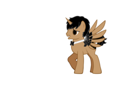 Size: 3600x2600 | Tagged: safe, oc, oc only, oc:torque stripe, pony, unicorn, fake wings, high res, simple background, solo, transparent background