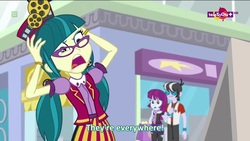 Size: 1280x720 | Tagged: safe, screencap, juniper montage, mystery mint, ringo, equestria girls, equestria girls specials, g4, my little pony equestria girls: mirror magic, subtitles, teletoon