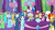 Size: 1920x1080 | Tagged: safe, screencap, bittersweet (g4), bright smile, castle (crystal pony), clypeus, double diamond, fleur de verre, fluffy clouds, frenulum (g4), leadwing, linky, lokiax, mayor mare, night glider, party favor, shoeshine, star bright, sugar belle, sunburst, changedling, changeling, crystal pony, earth pony, pegasus, pony, unicorn, celestial advice, g4, equal four, female, male, mare, stallion