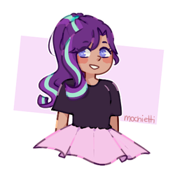 Size: 390x390 | Tagged: safe, artist:mochietti, starlight glimmer, human, g4, clothes, female, humanized, solo