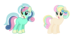 Size: 4992x2489 | Tagged: safe, artist:strawberry-spritz, oc, oc only, pony, unicorn, base used, bow, high res, magical lesbian spawn, offspring, parent:bon bon, parent:lyra heartstrings, parents:lyrabon, simple background, tutorial, white background