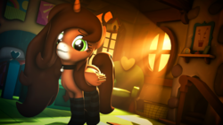 Size: 1920x1080 | Tagged: safe, artist:star-lightstarbright, oc, oc only, oc:savannah reed, alicorn, pony, 3d, clothes, female, mare, socks, solo, striped socks