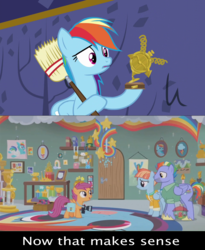 Size: 1280x1559 | Tagged: safe, screencap, bow hothoof, rainbow dash, scootaloo, windy whistles, pegasus, pony, g4, parental glideance, party pooped, clothes, dashmentos, diaper, female, filly, foreshadowing, fridge brilliance, male, mare, plushie, stallion, trophy