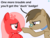 Size: 2556x1963 | Tagged: safe, artist:arifproject, oc, oc only, oc:dawnsong, oc:downvote, earth pony, pony, derpibooru, g4, boop, collar, derpibooru ponified, dialogue, female, mare, meta, ponified, scared, simple background, vector