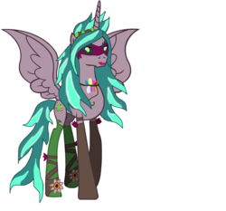 Size: 1024x956 | Tagged: safe, artist:gouhlsrule, gaea everfree, gloriosa daisy, alicorn, pony, equestria girls, g4, alicornified, equestria girls ponified, female, mare, ponified, race swap, simple background, solo, transparent background
