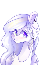 Size: 1492x1990 | Tagged: safe, artist:erinartista, oc, oc only, oc:chantilly, pegasus, pony, bust, female, mare, portrait, simple background, solo, transparent background