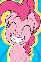 Size: 800x1200 | Tagged: safe, artist:trimara, pinkie pie, earth pony, pony, g4, female, smiling, solo