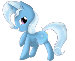 Size: 1024x830 | Tagged: safe, artist:melchiorflyer, trixie, pony, unicorn, g4, female, grin, mare, simple background, smiling, solo, transparent background